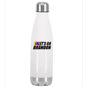 Let's Go Brandon FJB Racing Logo Stainless Steel Insulated Water Bottle