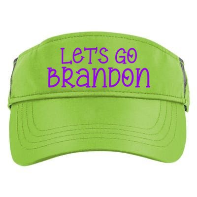 Let's Go Brandon Simple Purple Text Adult Drive Performance Visor