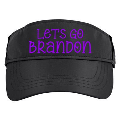 Let's Go Brandon Simple Purple Text Adult Drive Performance Visor