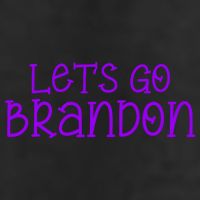 Let's Go Brandon Simple Purple Text Tumbler