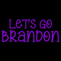 Let's Go Brandon Simple Purple Text Baby Bodysuit