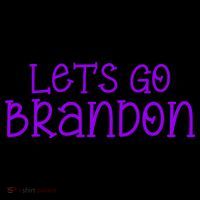 Let's Go Brandon Simple Purple Text Tank Top
