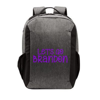 Let's Go Brandon Simple Purple Text Vector Backpack