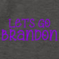 Let's Go Brandon Simple Purple Text Vector Backpack