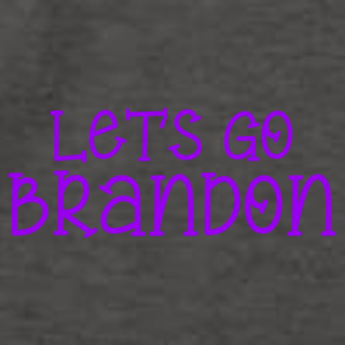Let's Go Brandon Simple Purple Text Vector Backpack