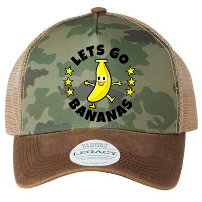 Let's Go Banana Funny Banana Squad Dancing Cute Legacy Tie Dye Trucker Hat