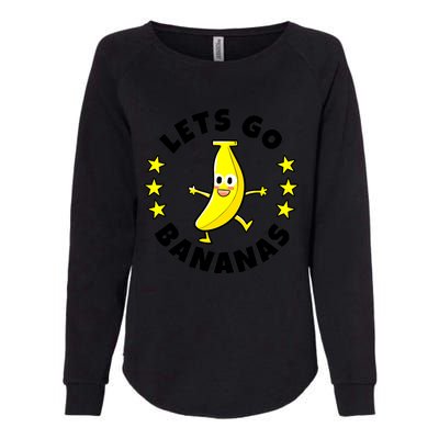 Let's Go Banana Funny Banana Squad Dancing Cute Womens California Wash Sweatshirt