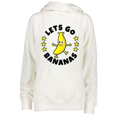 Let's Go Banana Funny Banana Squad Dancing Cute Womens Funnel Neck Pullover Hood