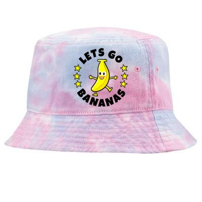 Let's Go Banana Funny Banana Squad Dancing Cute Tie-Dyed Bucket Hat