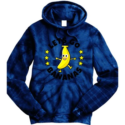 Let's Go Banana Funny Banana Squad Dancing Cute Tie Dye Hoodie