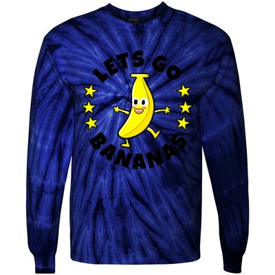 Let's Go Banana Funny Banana Squad Dancing Cute Tie-Dye Long Sleeve Shirt