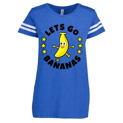 Let's Go Banana Funny Banana Squad Dancing Cute Enza Ladies Jersey Football T-Shirt