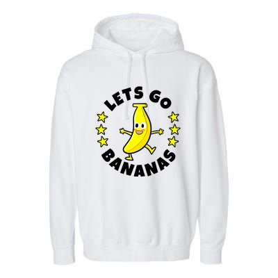 Let's Go Banana Funny Banana Squad Dancing Cute Garment-Dyed Fleece Hoodie