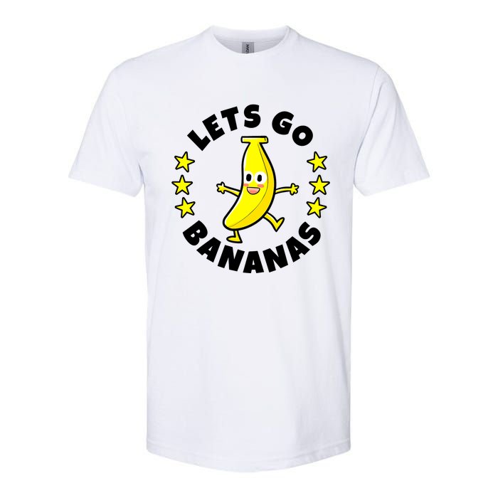 Let's Go Banana Funny Banana Squad Dancing Cute Softstyle CVC T-Shirt