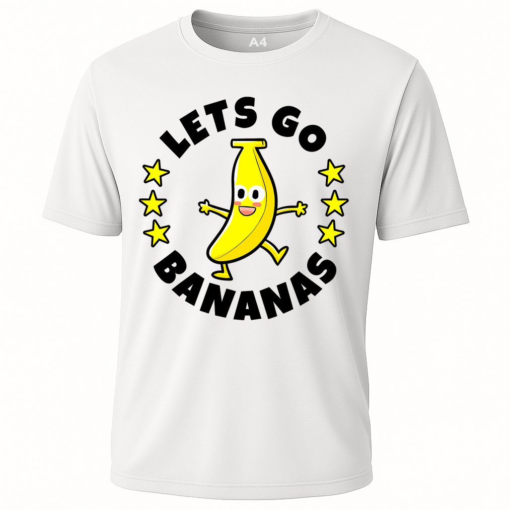 Let's Go Banana Funny Banana Squad Dancing Cute Cooling Performance Crew T-Shirt