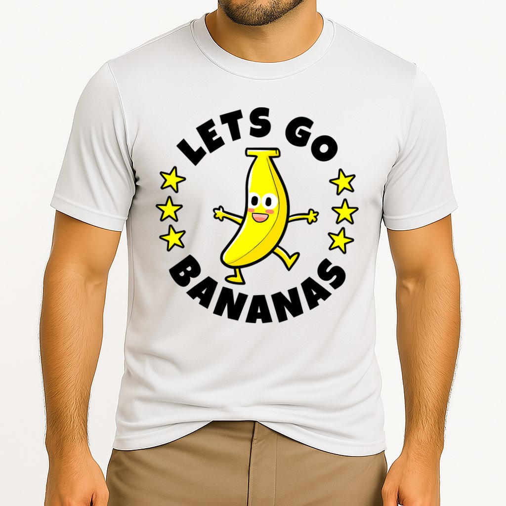 Let's Go Banana Funny Banana Squad Dancing Cute Cooling Performance Crew T-Shirt