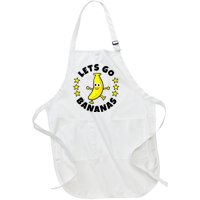 Let's Go Banana Funny Banana Squad Dancing Cute Full-Length Apron With Pockets