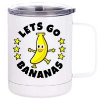 Let's Go Banana Funny Banana Squad Dancing Cute 12 oz Stainless Steel Tumbler Cup