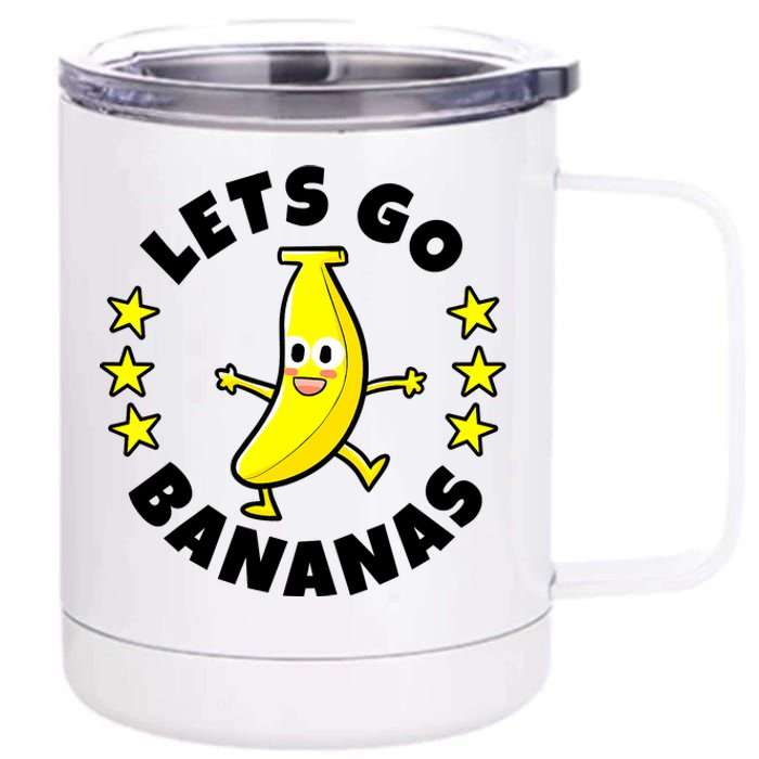 Let's Go Banana Funny Banana Squad Dancing Cute 12 oz Stainless Steel Tumbler Cup