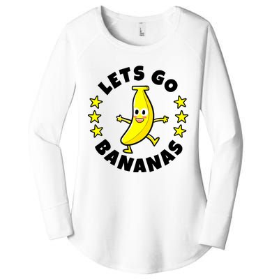 Let's Go Banana Funny Banana Squad Dancing Cute Women's Perfect Tri Tunic Long Sleeve Shirt