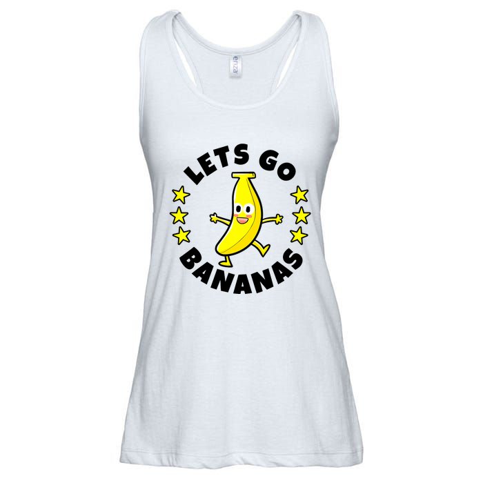 Let's Go Banana Funny Banana Squad Dancing Cute Ladies Essential Flowy Tank