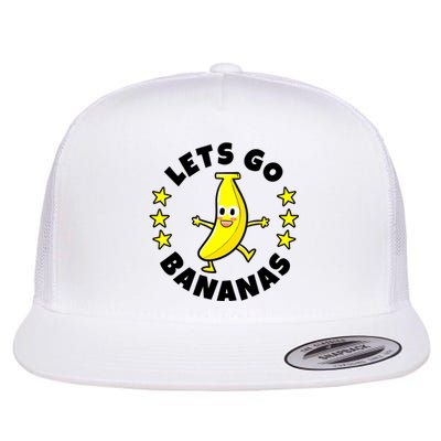 Let's Go Banana Funny Banana Squad Dancing Cute Flat Bill Trucker Hat