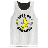 Let's Go Banana Funny Banana Squad Dancing Cute Mesh Reversible Basketball Jersey Tank