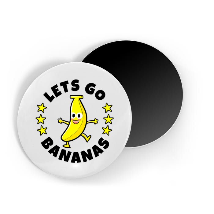 Let's Go Banana Funny Banana Squad Dancing Cute Magnet