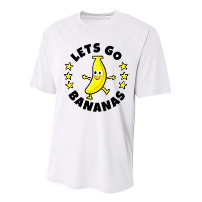 Let's Go Banana Funny Banana Squad Dancing Cute Performance Sprint T-Shirt