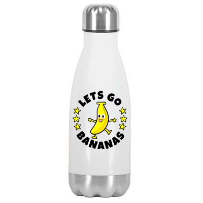 Let's Go Banana Funny Banana Squad Dancing Cute Stainless Steel Insulated Water Bottle