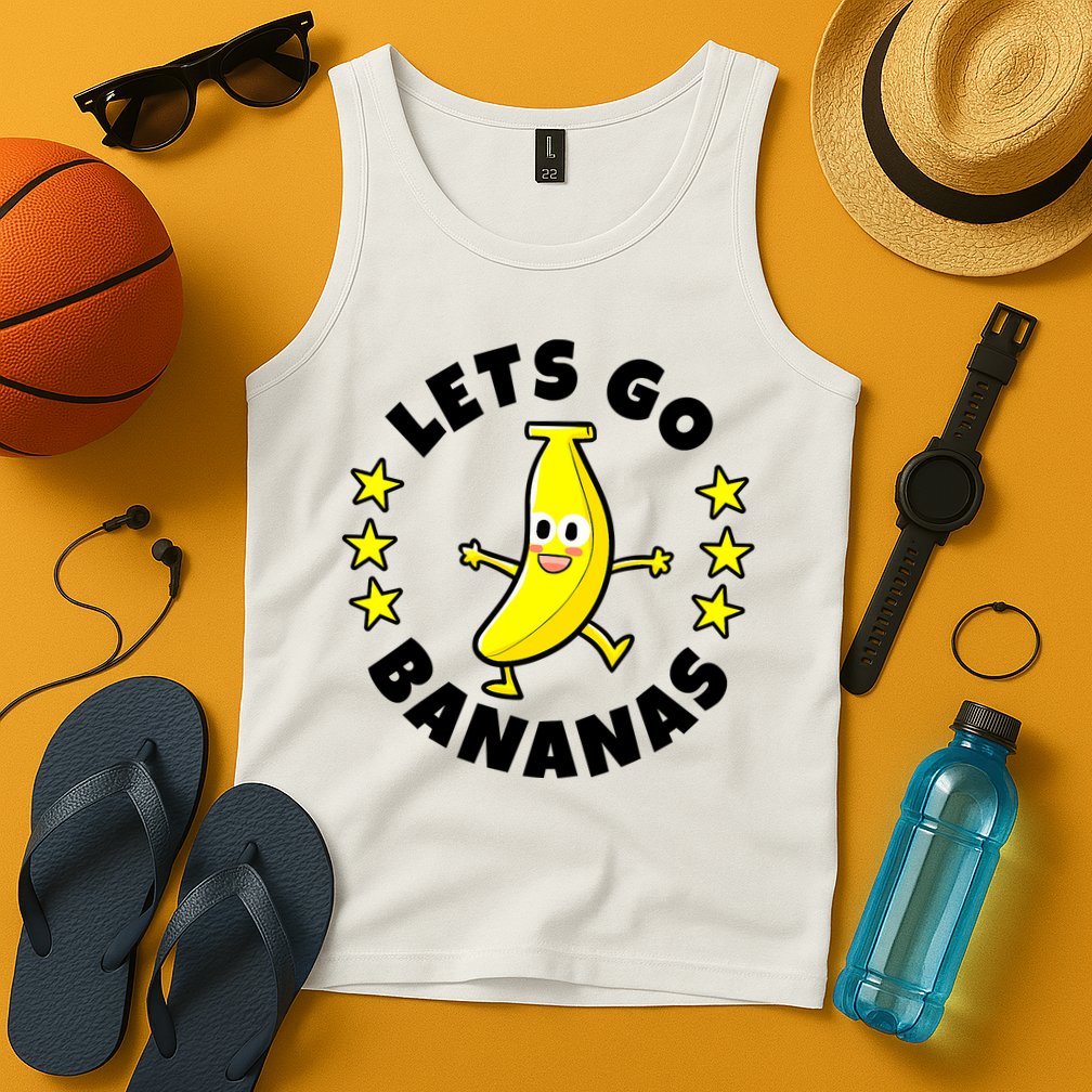 Let's Go Banana Funny Banana Squad Dancing Cute Tank Top