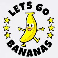 Let's Go Banana Funny Banana Squad Dancing Cute Tank Top