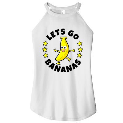 Let's Go Banana Funny Banana Squad Dancing Cute Women's Perfect Tri Rocker Tank