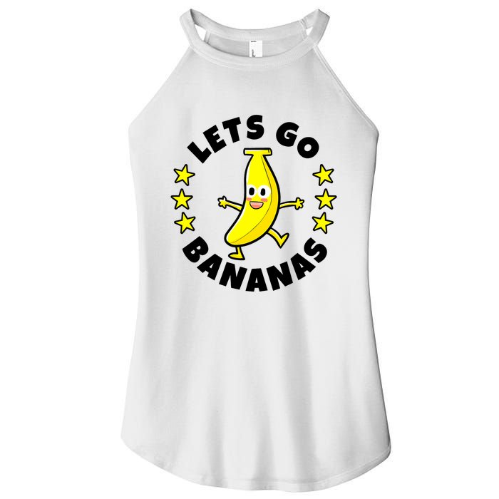 Let's Go Banana Funny Banana Squad Dancing Cute Women's Perfect Tri Rocker Tank