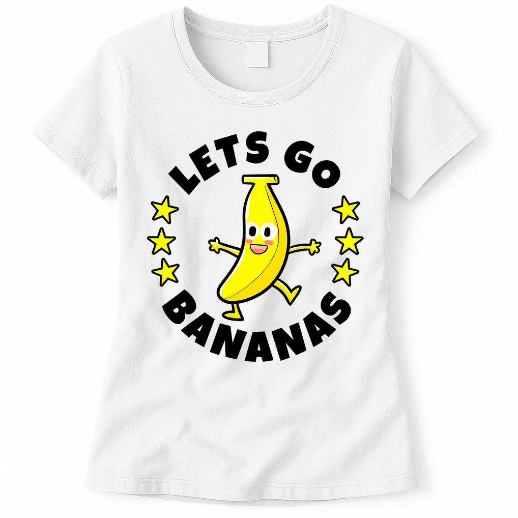Let's Go Banana Funny Banana Squad Dancing Cute Womens T-Shirt
