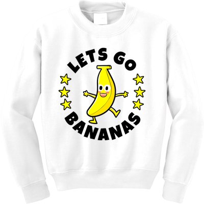 Let's Go Banana Funny Banana Squad Dancing Cute Kids Sweatshirt