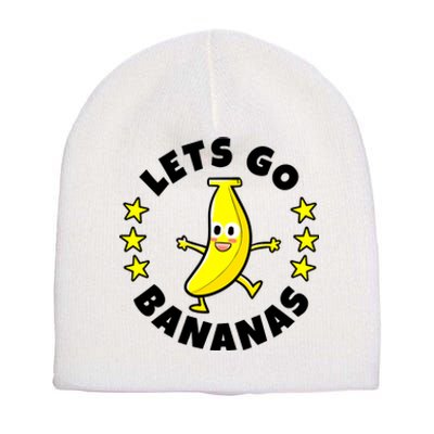 Let's Go Banana Funny Banana Squad Dancing Cute Short Acrylic Beanie