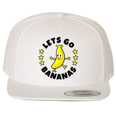 Let's Go Banana Funny Banana Squad Dancing Cute Wool Snapback Cap