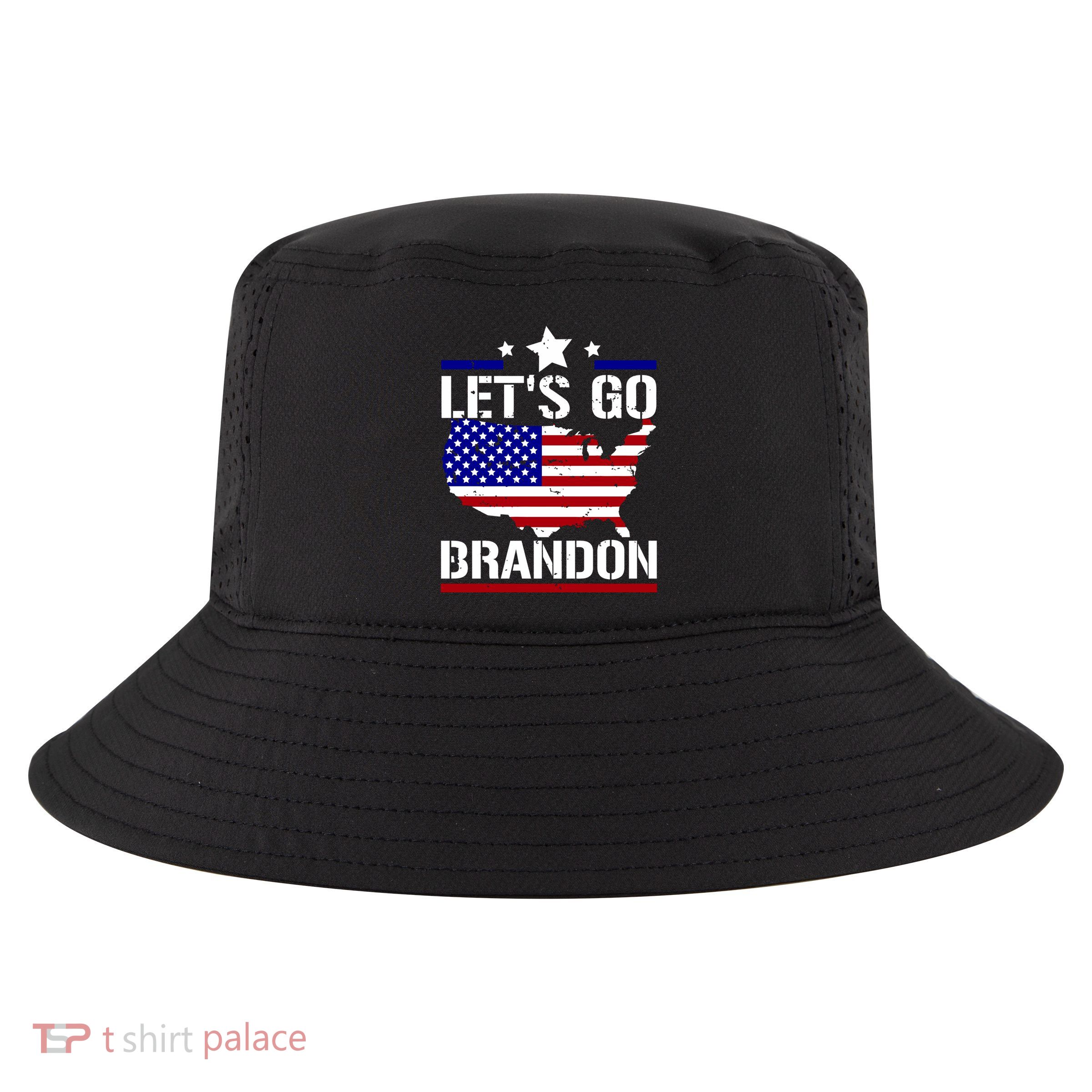Let's Go Brandon USA Country Flag LGB FJB Cool Comfort Performance Bucket Hat