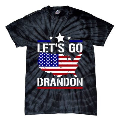 Let's Go Brandon USA Country Flag LGB FJB Tie-Dye T-Shirt