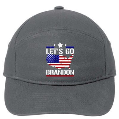 Let's Go Brandon USA Country Flag LGB FJB 7-Panel Snapback Hat