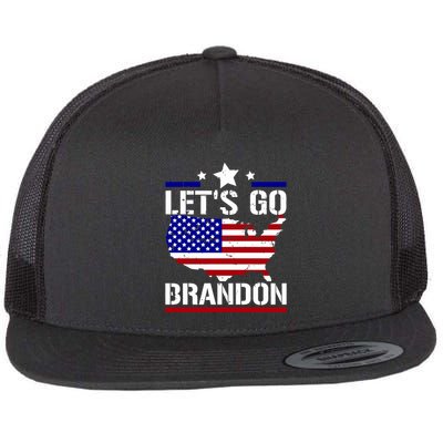 Let's Go Brandon USA Country Flag LGB FJB Flatbill Hat