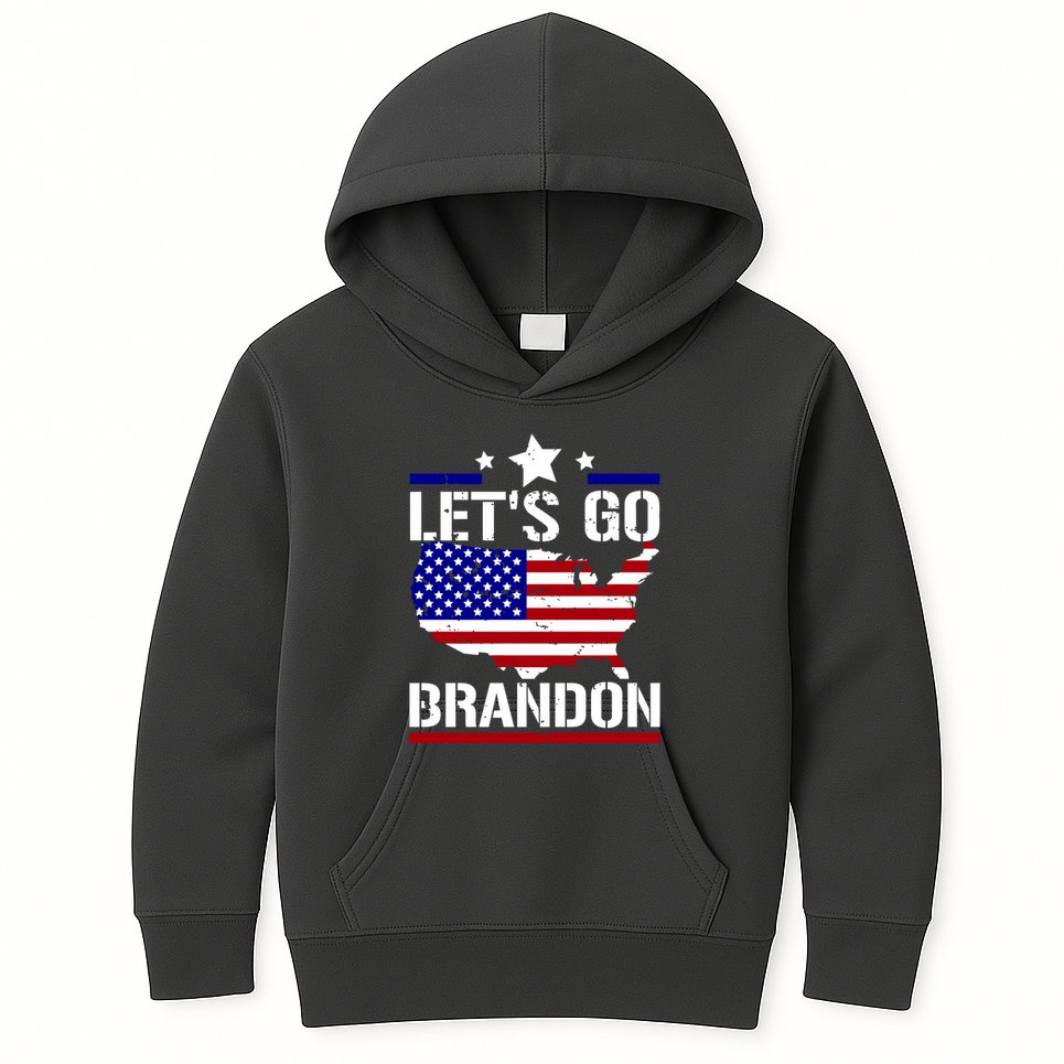 Let's Go Brandon USA Country Flag LGB FJB Kids Hoodie