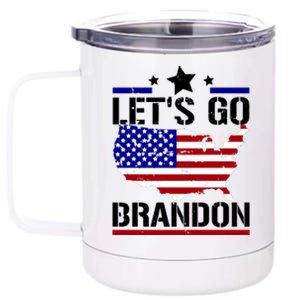 Let's Go Brandon USA Country Flag LGB FJB 12 oz Stainless Steel Tumbler Cup