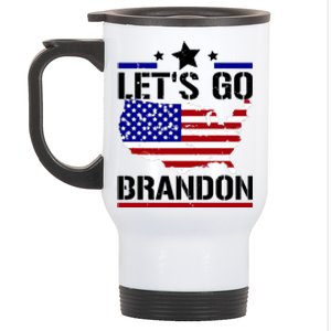 Let's Go Brandon USA Country Flag LGB FJB Stainless Steel Travel Mug