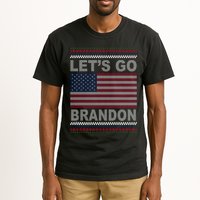 Let's Go Brandon American Flag Ugly Christmas Tall T-Shirt