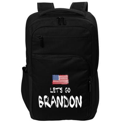 Let's Go Brandon FJB Chant Simple USA Flag Impact Tech Backpack