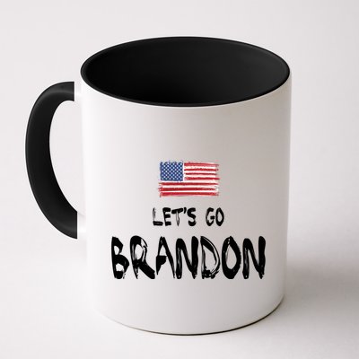 Let's Go Brandon FJB Chant Simple USA Flag Mug
