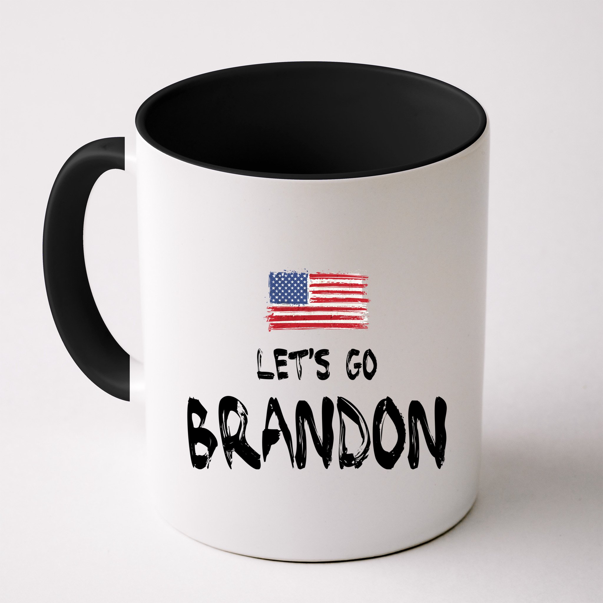 Let's Go Brandon FJB Chant Simple USA Flag Mug