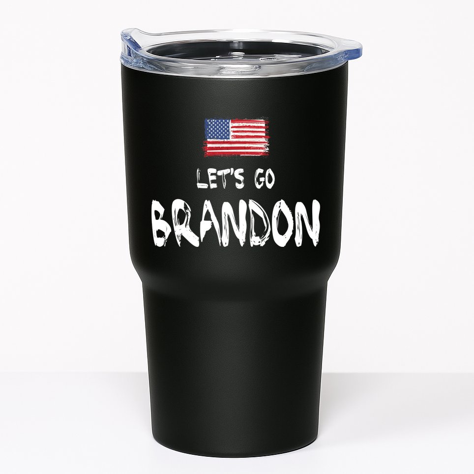Let's Go Brandon FJB Chant Simple USA Flag Tumbler